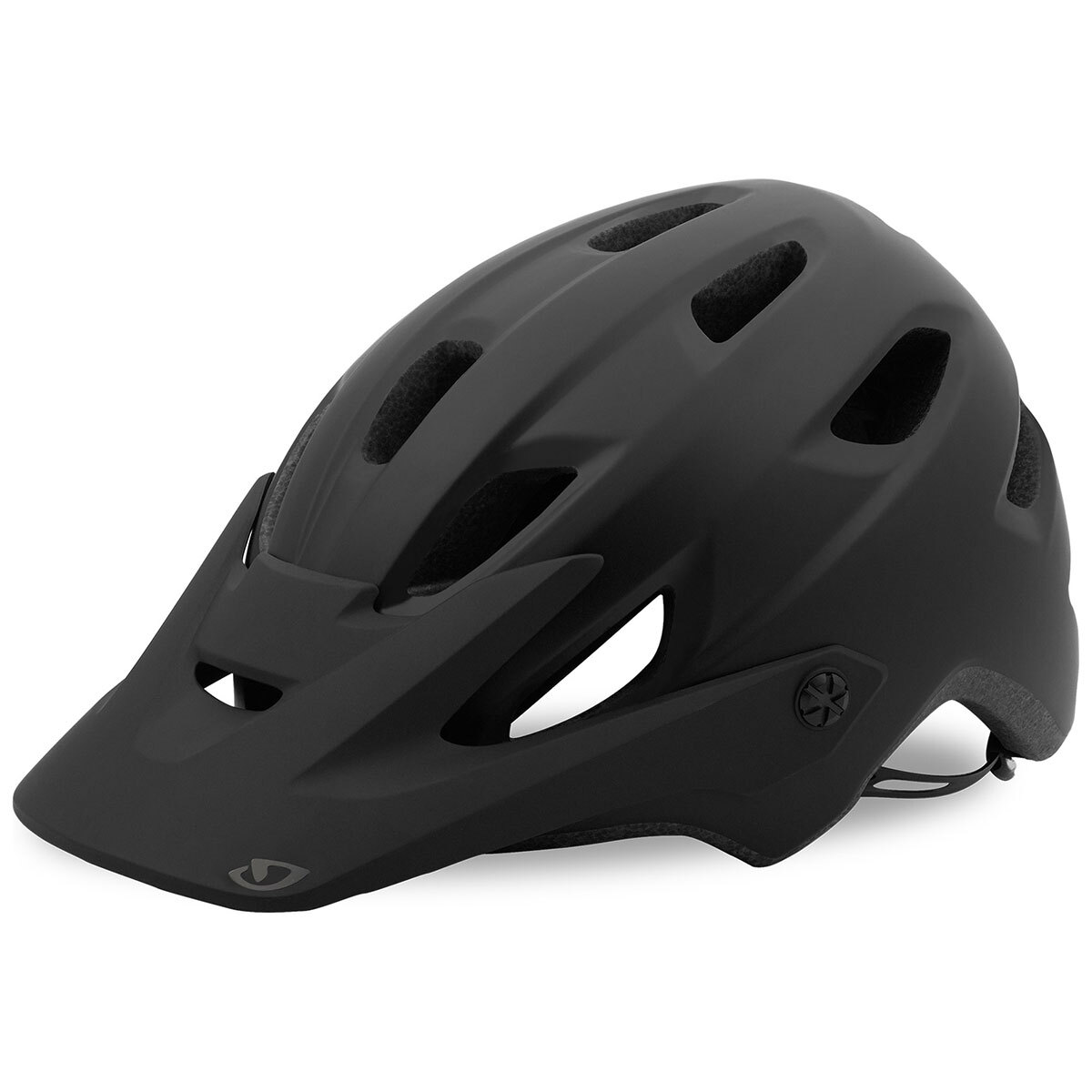 black mountain bike helmet